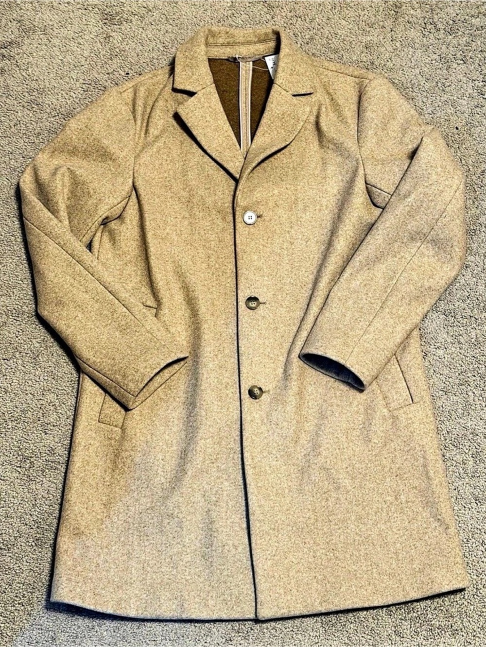 H&Medium Wool Blend Coat in Brown Size Medium Like New